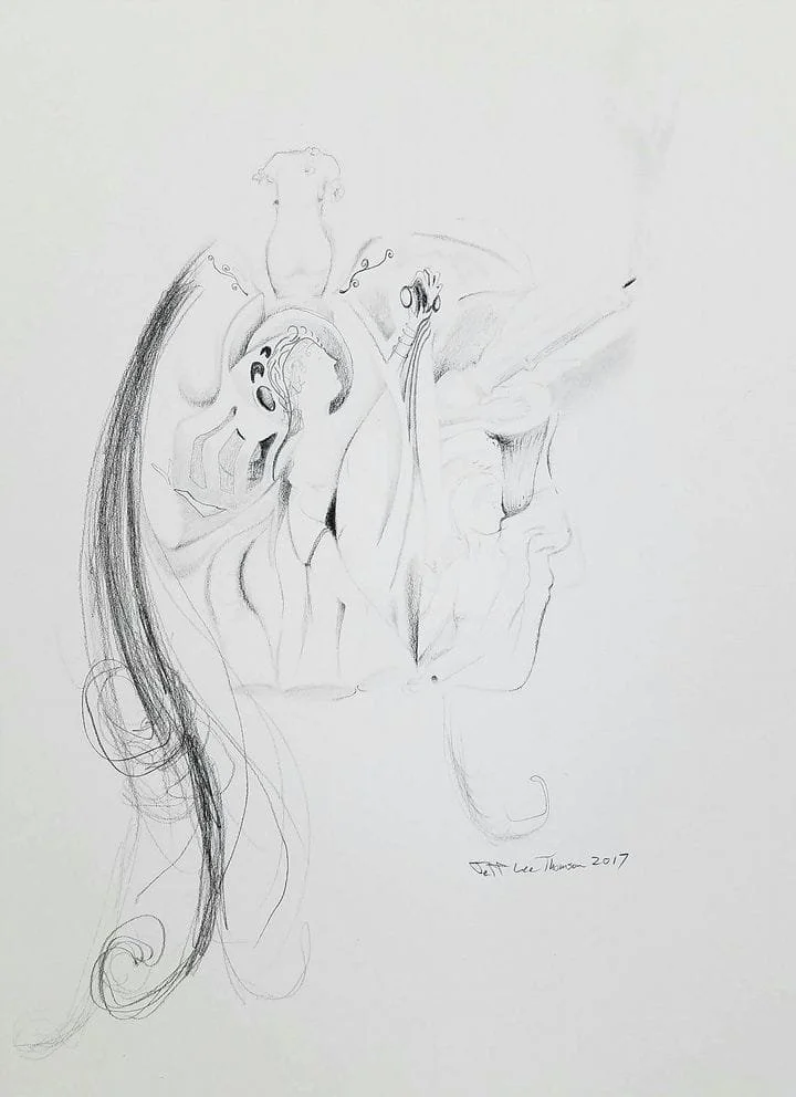 $150 "The Candle" graphite on paper. 9"x12" 2017