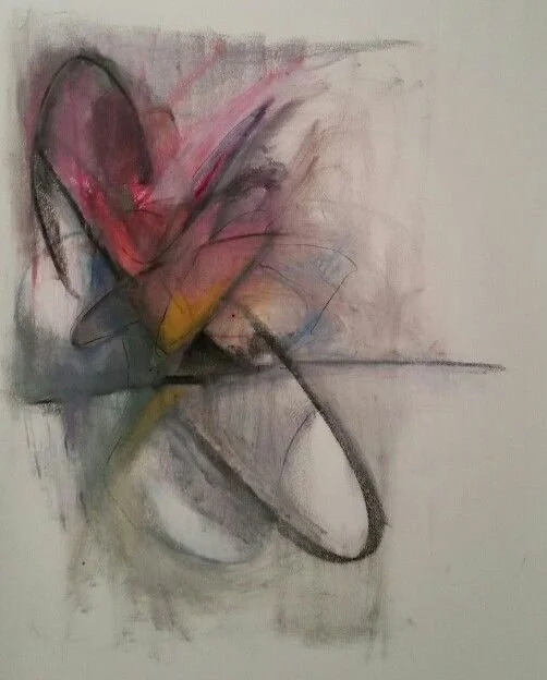  Sold  Oil pastel on paper. 2014 aprox.