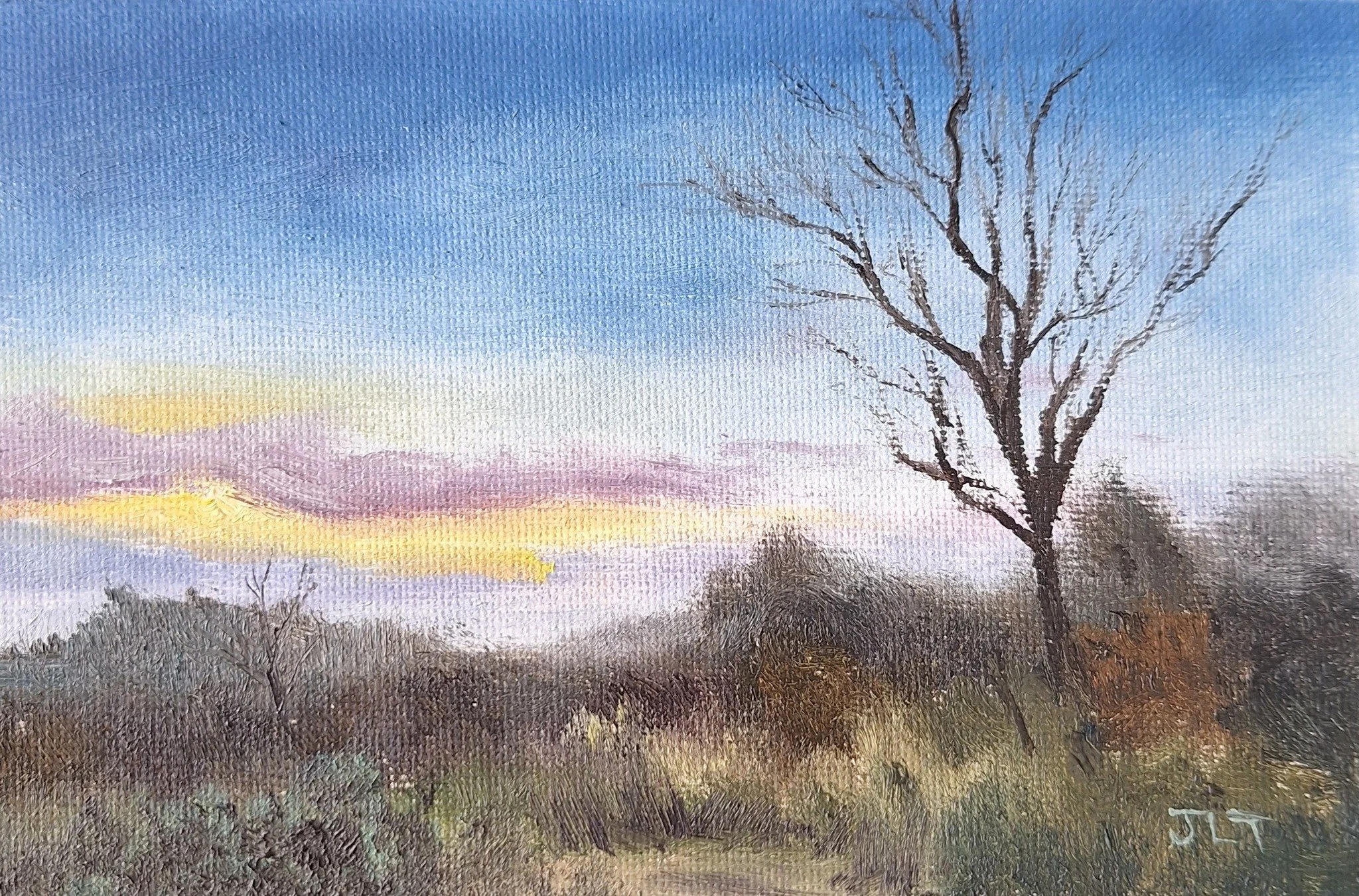 Sold Oil on canvas panel.4"x6" 2025