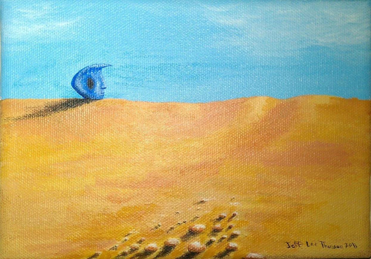 Sold "Desert Of Futility" Oil on canvas. 5"x7" 2011