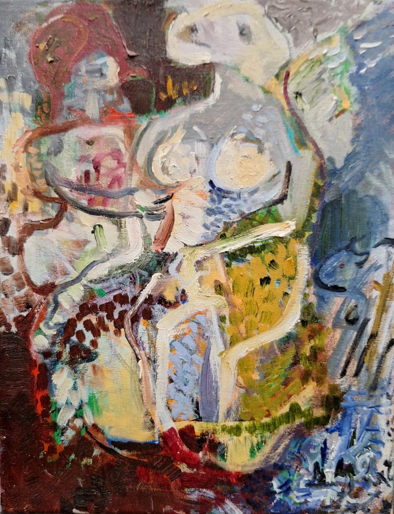 $300 "Last Conversation" Oil on canvas. 11"x14" 2017