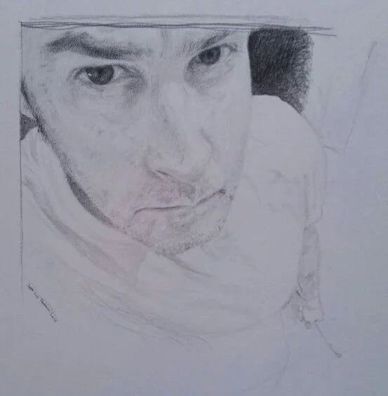 Sold Self Portrait. Graphite on paper