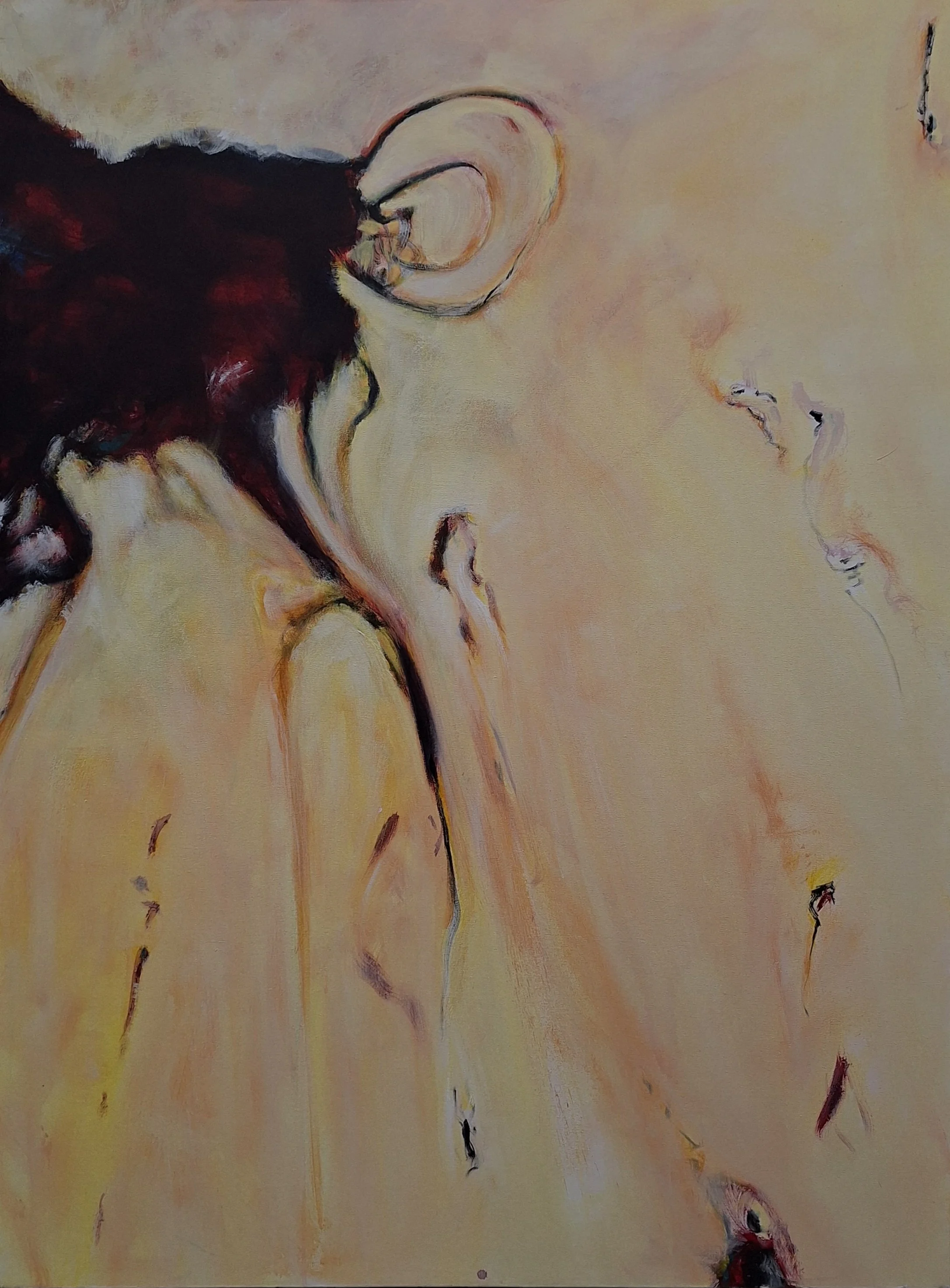 $2,200 "Untitled  #3" Mixed media on gallery wrap canvas. 36"x48" 2015