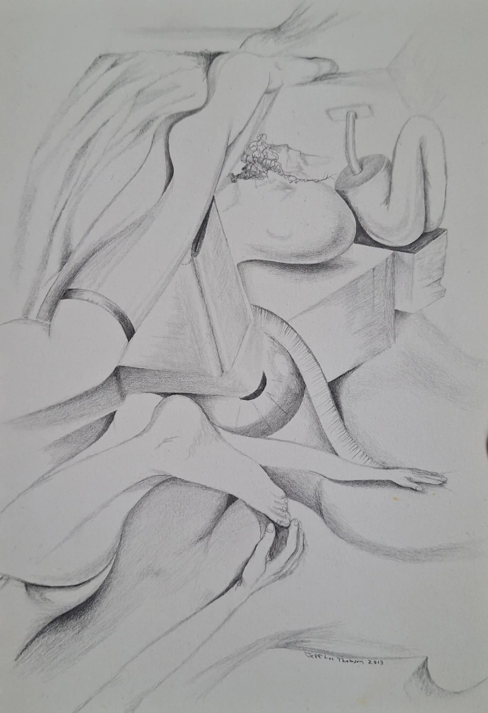 $200 "Watching Things Change" graphite on paper. 5.5"x8.5" aprox. 2013