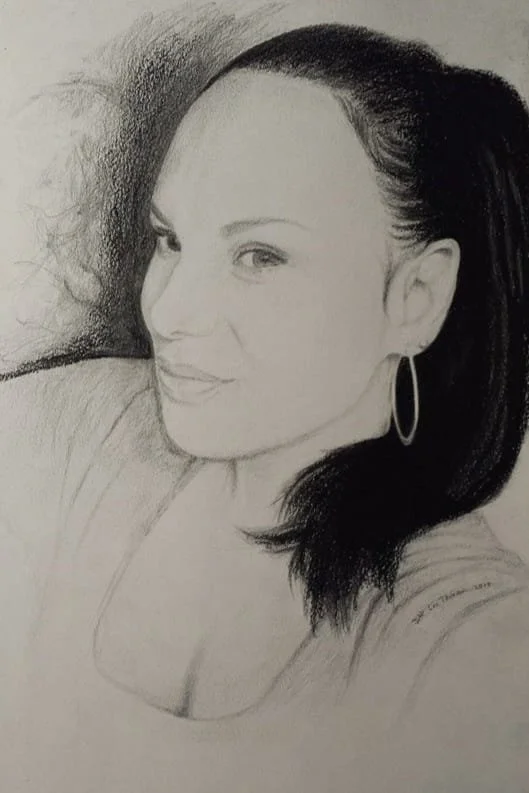 $300 "Kelly" Charcoal and graphite on paper. 11"x14". 2014. 
