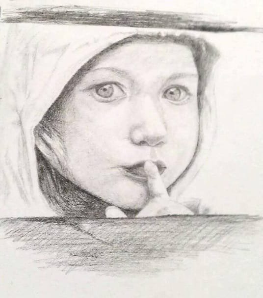 Pencil on paper. 6"x8" Approx 2014. 