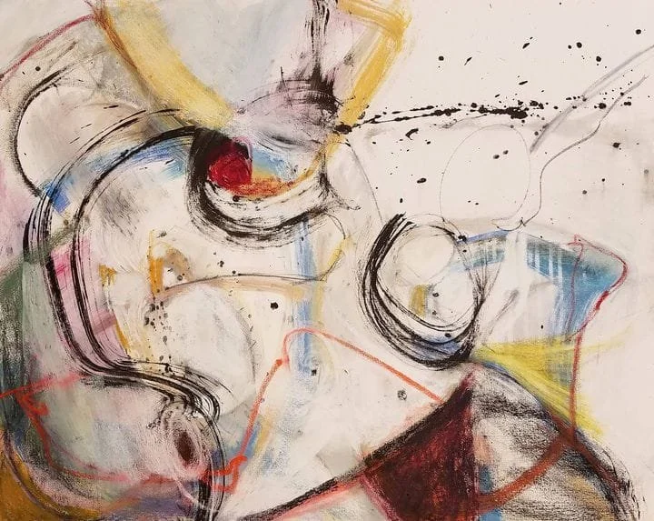 $900 "Life And You" Mixed media on gallery wrap canvas. 24"x30" 2019