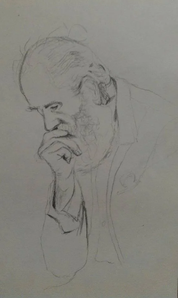 Sketchbook. Approx 5"x7". Approx 2014.