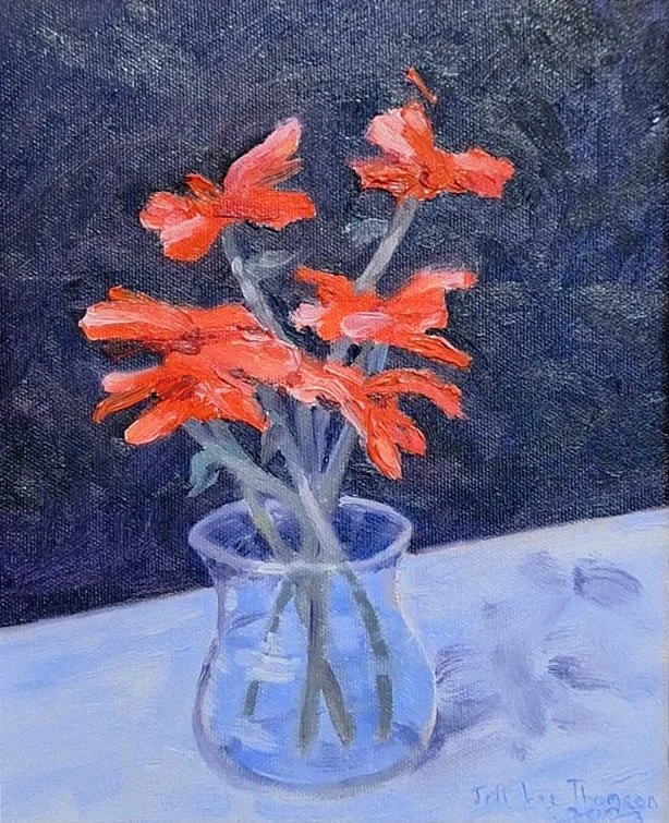 $270 "Another Brush With Romance" Oil on canvas 8"x10" 2023
