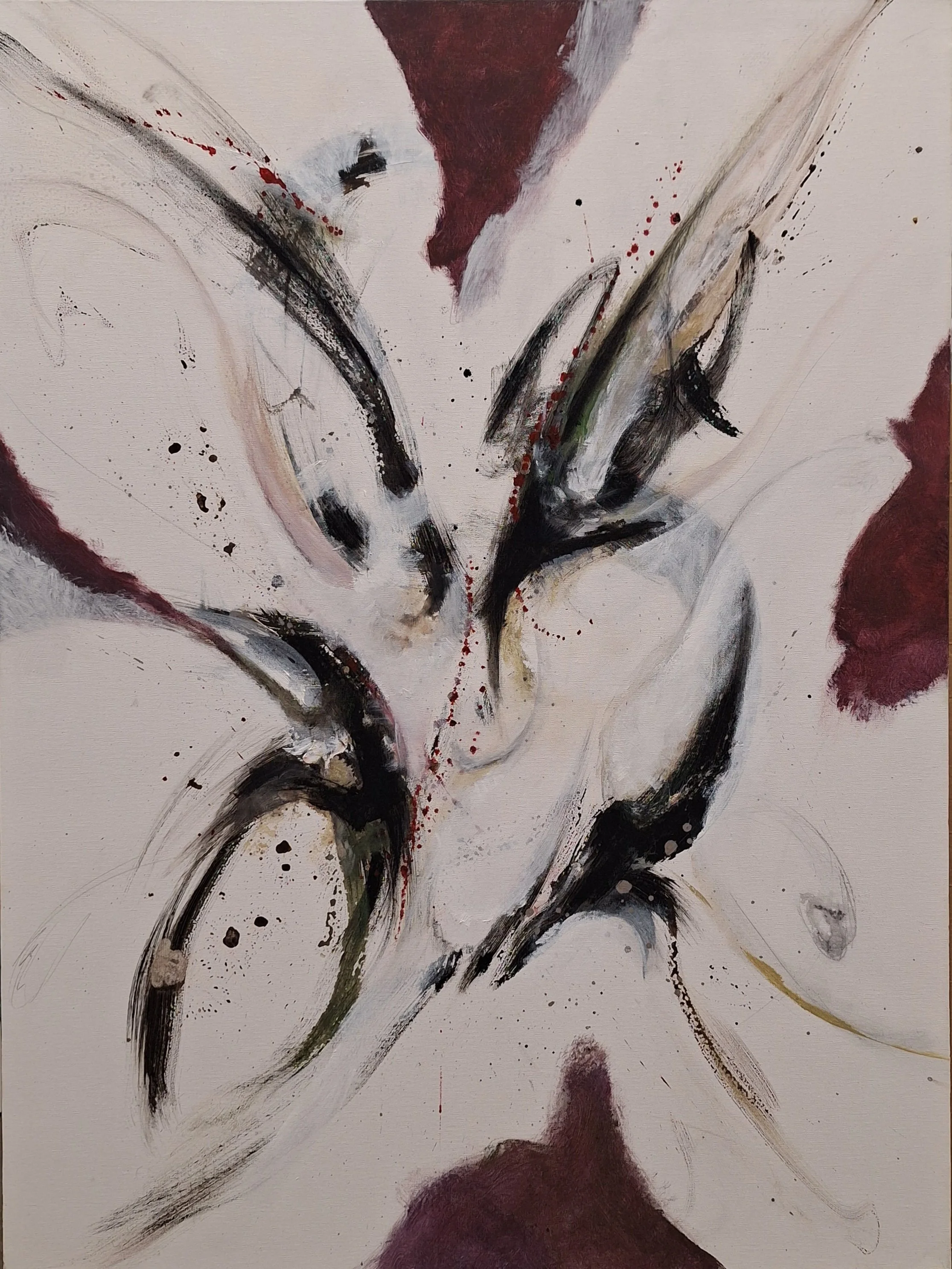 $2,200  " Union 2" Mixed media on gallery wrap canvas. 36"x48" 2015