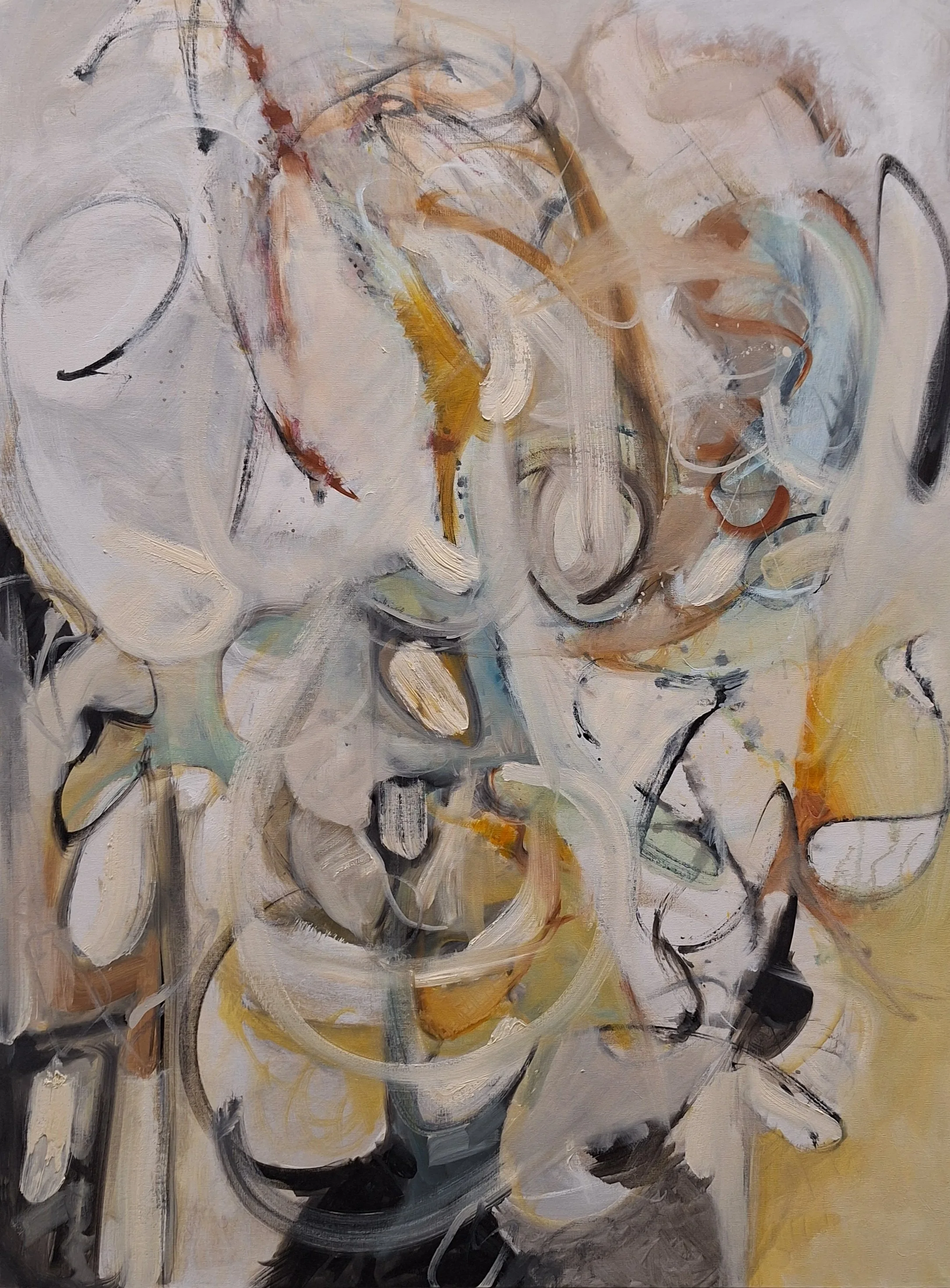 $2,200 " Wonder Like A Child" Mixed media on gallery wrap canvas. 36"x48" 2017