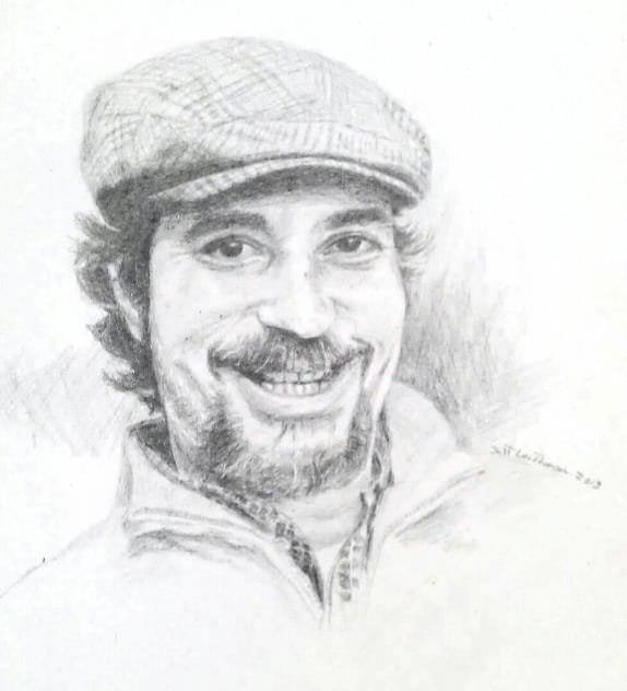 $200 "Robby" Graphite on paper 6.5" x8" 2013. 