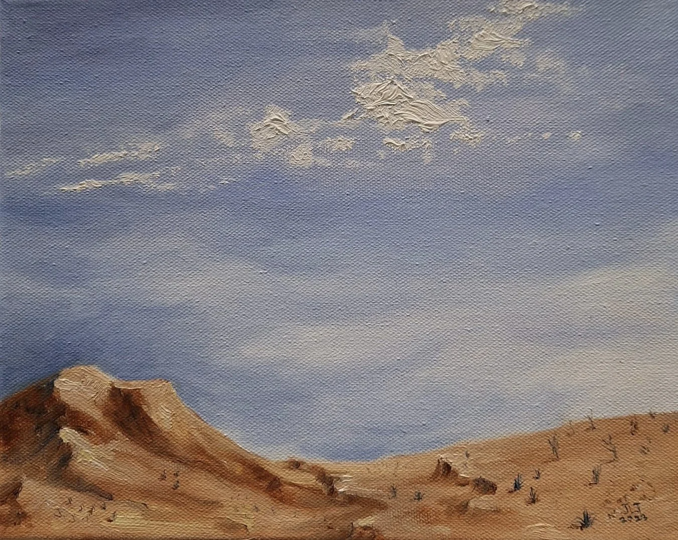$200 "Impossible Landscape" Oil on canvas. 8"x10" 2023