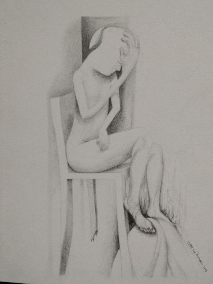 $200 "Shame" Graphite on paper. 5"x7" 2015.