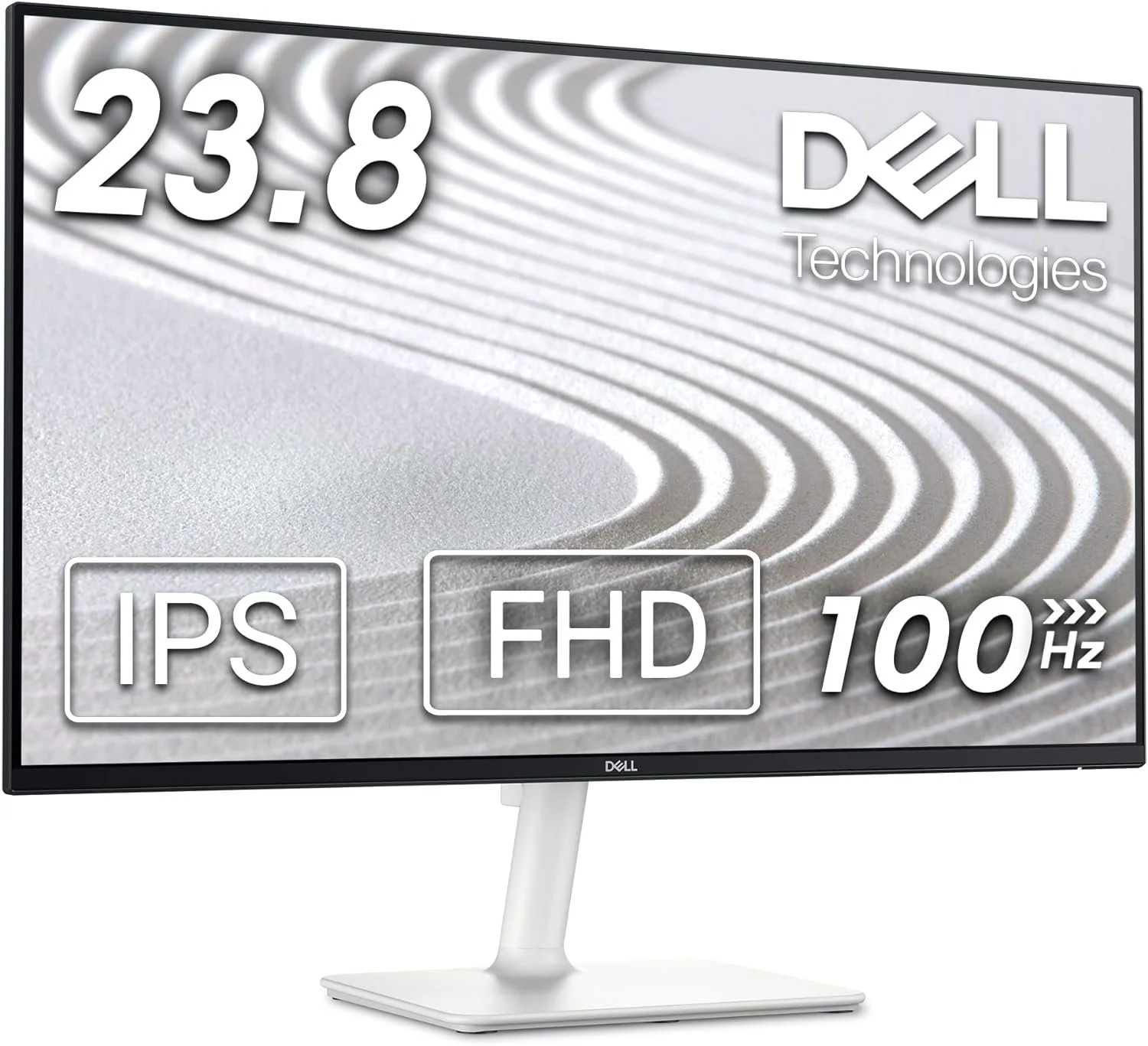 Dell (S2425H) 24-inch FHD 100Hz 4ms IPS LED Monitor - Silver - New Open Box