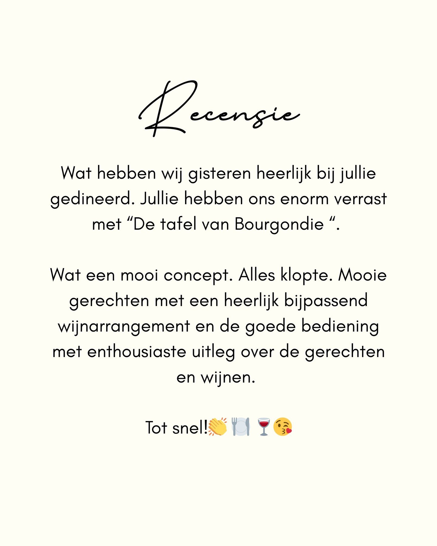 Hier doen we het voor, een greep uit onze reviews op Google! Kom eten, kom proeven! Gemoedelijk, knus en gezellig 👩🏼&zwj;🍳

We hebben nog tafels vrij voor dit weekend op vrijdag 13 en zaterdag 14 maart, en we ontvangen jullie graag!

Reserveren ka