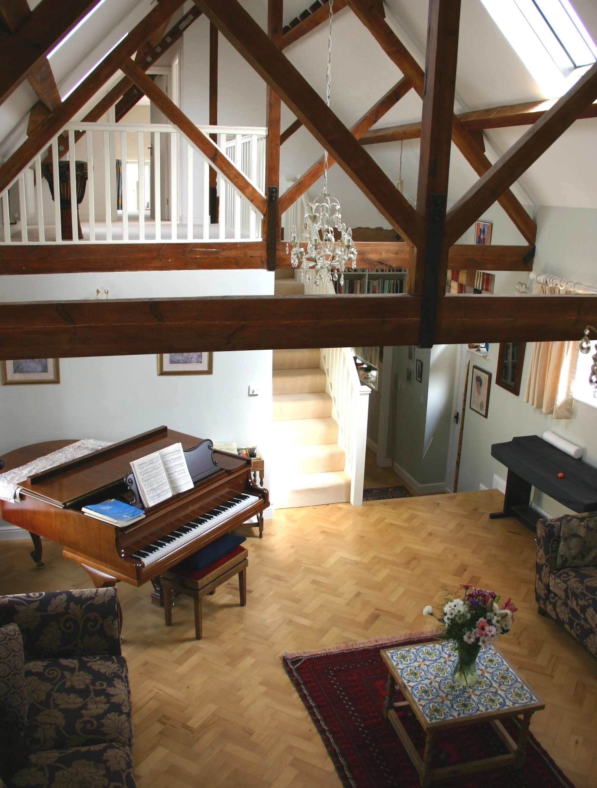 River Barn piano room