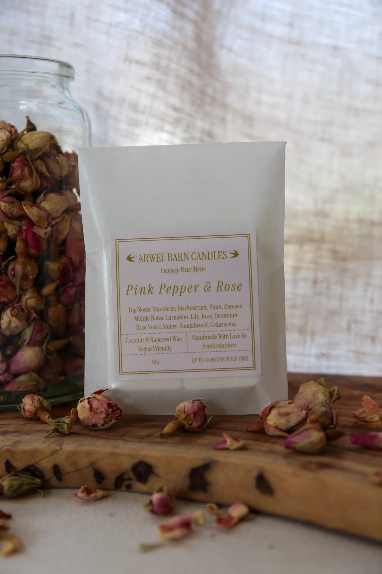Pink Pepper and Rose Wax Melt - 50g