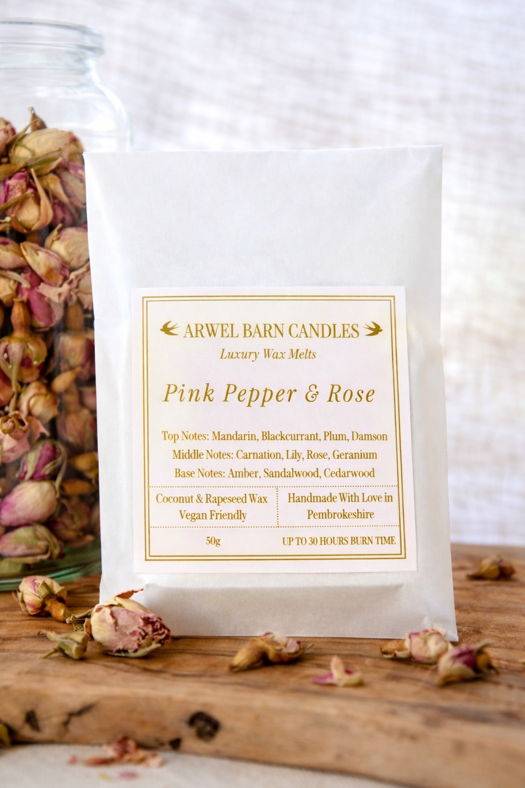 Pink Pepper and Rose Wax Melt - 50g