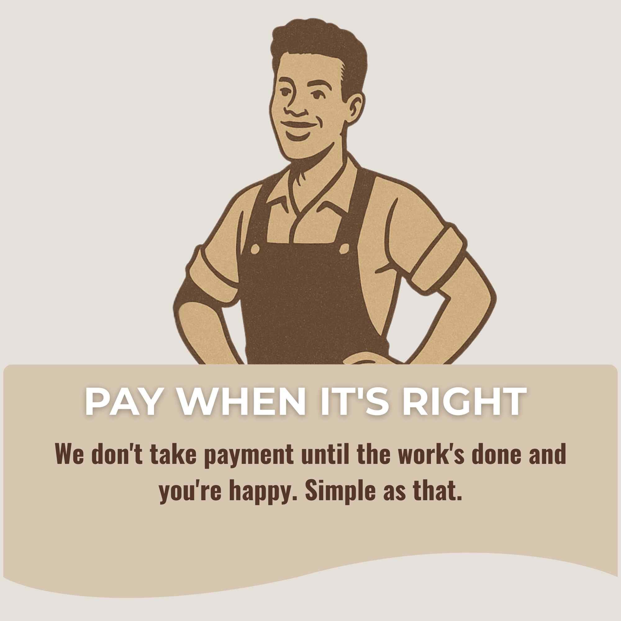 satisfaction guaranteed property repairs pay when happy