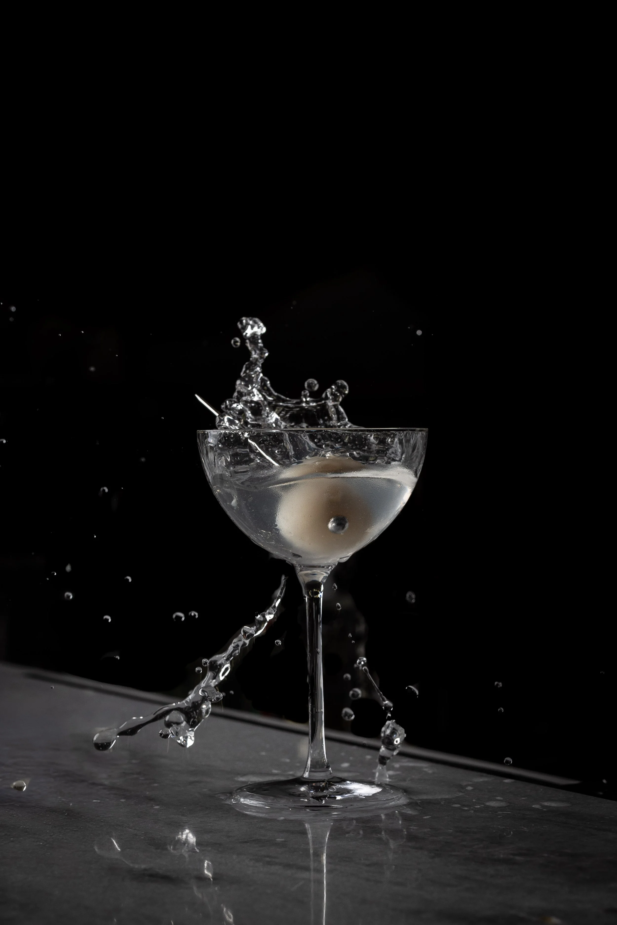 Lychee Martini with Rosewater and Cherry Blossoms