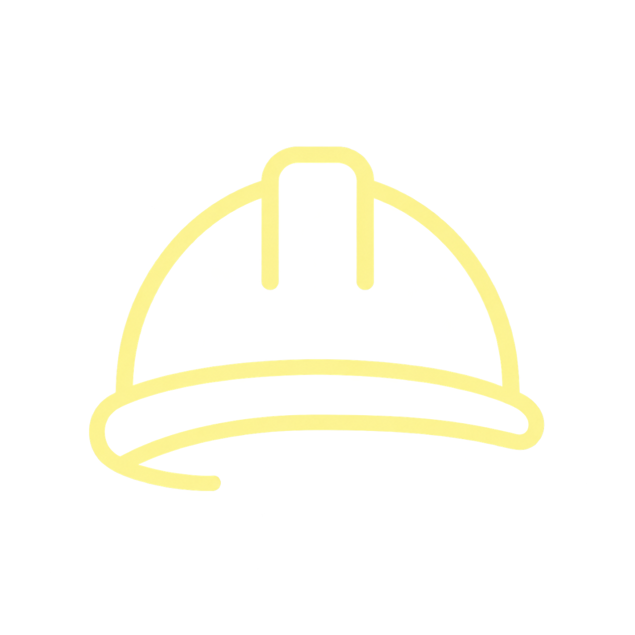 Construction safety hard hat icon