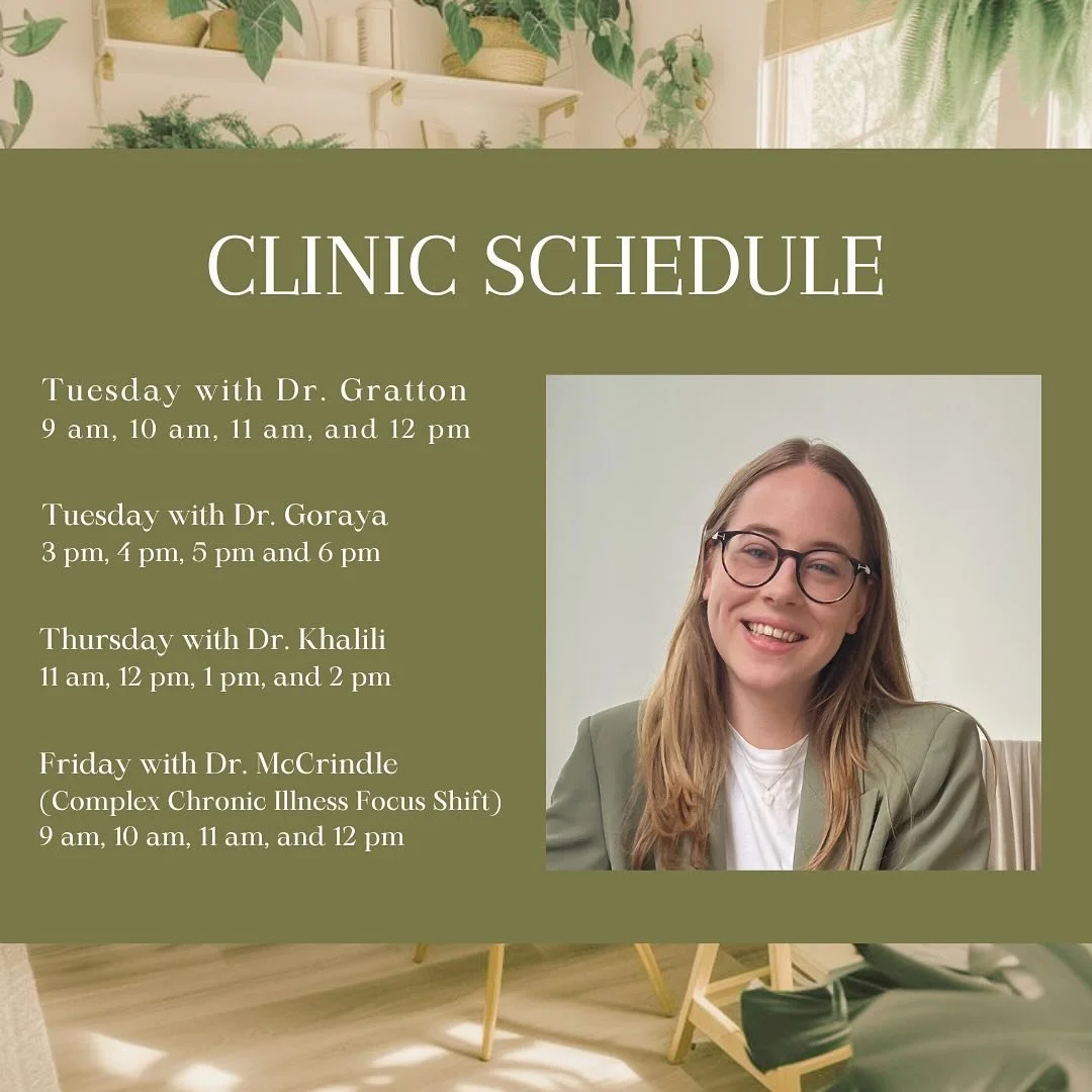 Officially official! I&rsquo;m a naturopathic medical intern! 

I am so excited to now be seeing patients at the Schad Naturopathic Clinic under the supervision of several incredible Naturopathic Doctors. To book an appointment, use the link in my bi