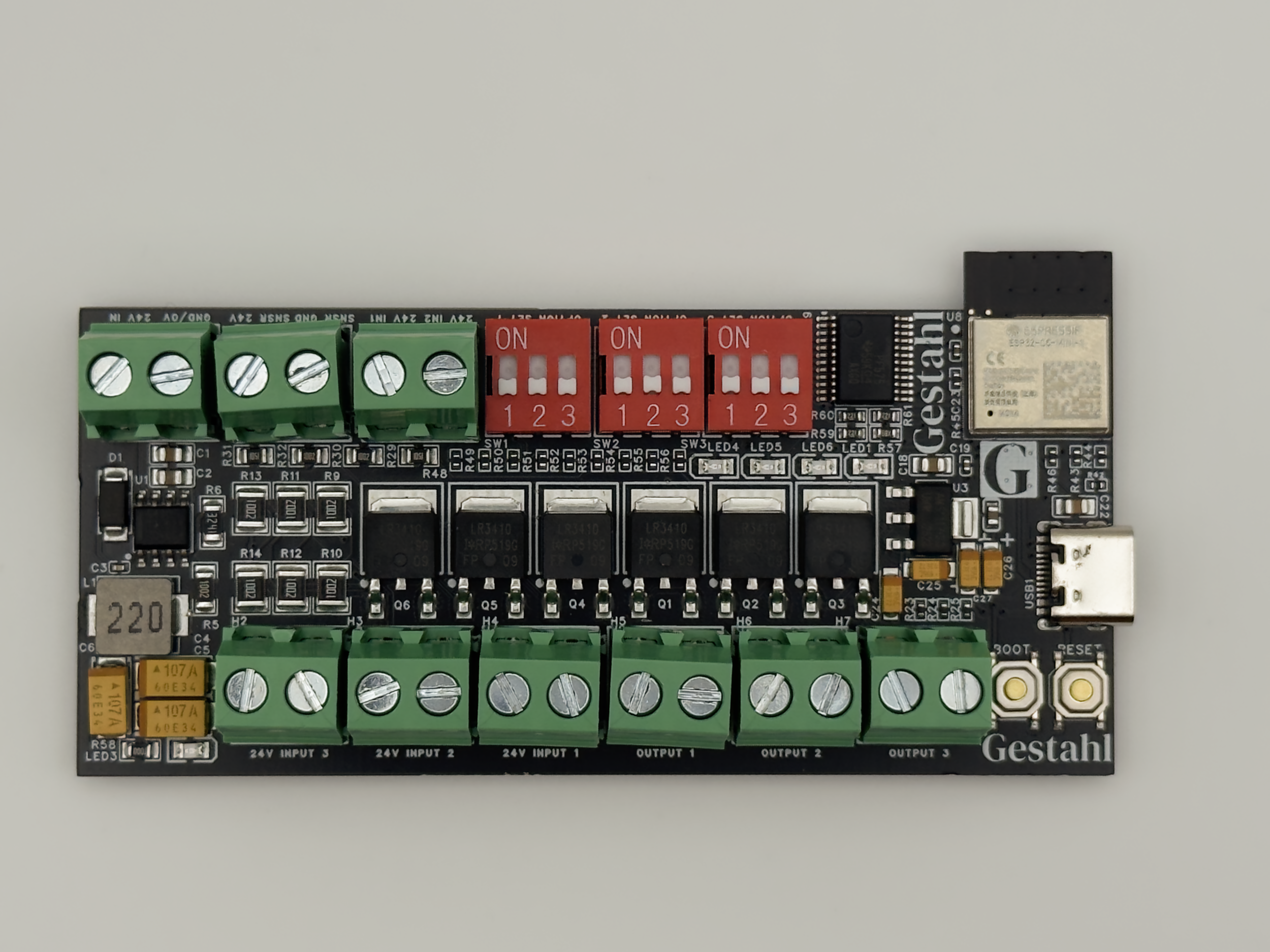 GS-100 | 24V Relay I/O Board with ESP32-C6