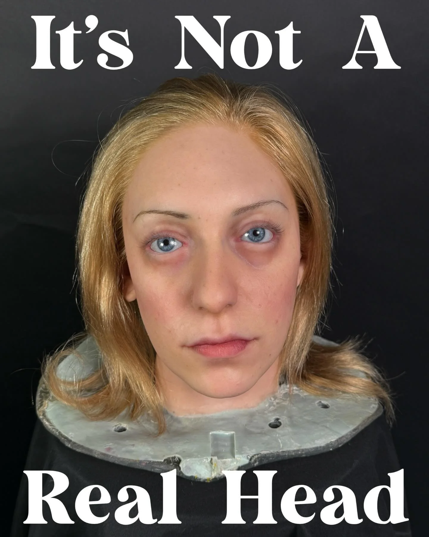 It&rsquo;s not a real head it&rsquo;s a hyper realistic fake head👩&zwj;🦳
Thank you to the one and only @maxinerothstein for modeling and @johantengyuang for making this class come true, it was a painful but pleasant journey to make this head and I 