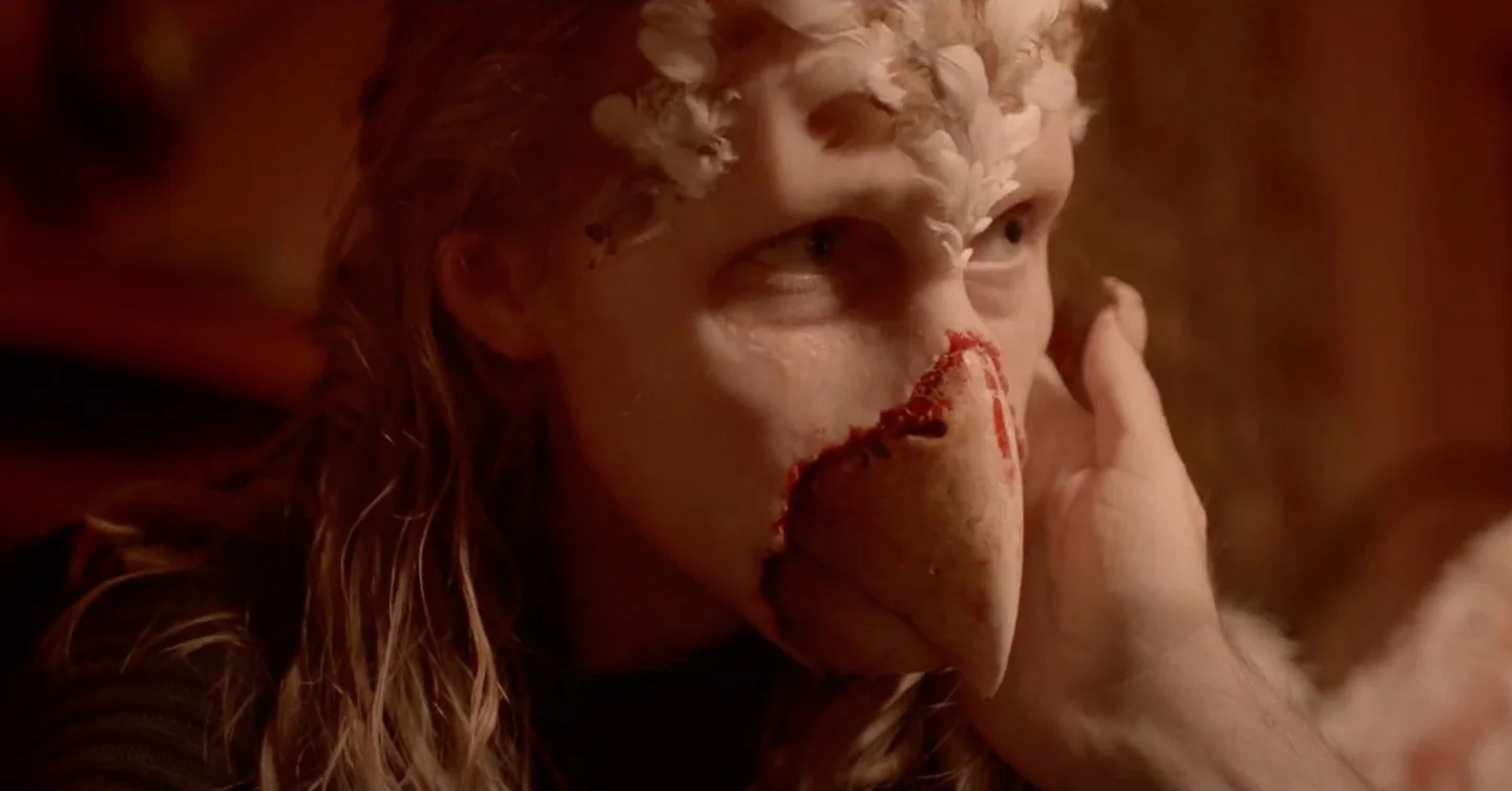 🐤🪶Beaks Bloody @beaksbloodyfilm 

I&rsquo;m actually afraid of birds, like any bird, including chickens, penguins and kiwi birds. But after making this look, which I had to stare at parrots as references for so long, I&rsquo;ve gotten a little bit 