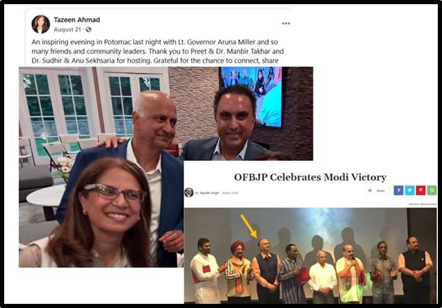 Tazeen Ahmed for Maryland State Delegate District 16and Hindutva