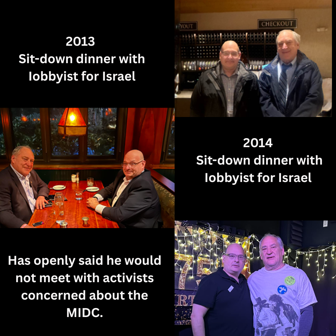 Marc Elrich for County Council at Large w ith Israeli lobbyist