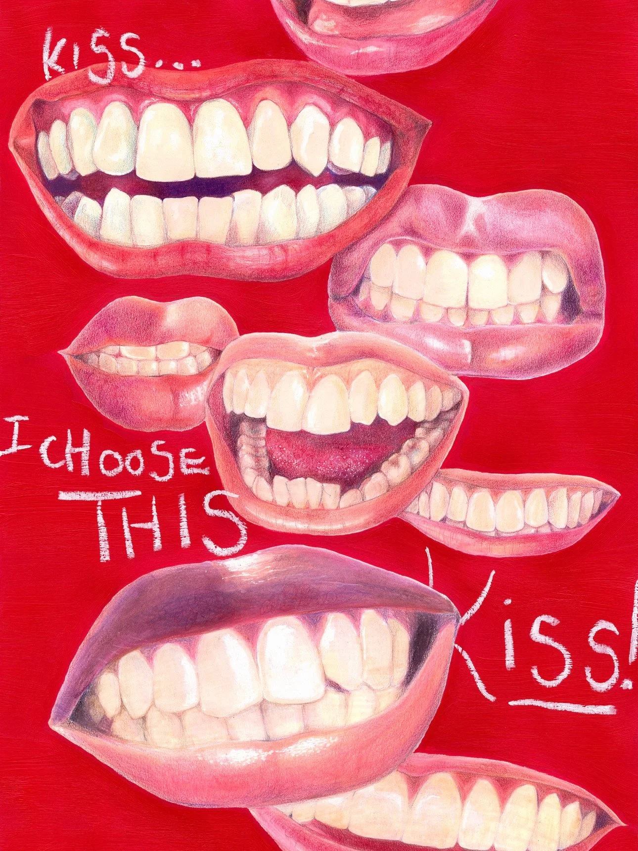 Kiss Archival Art Print 12x18