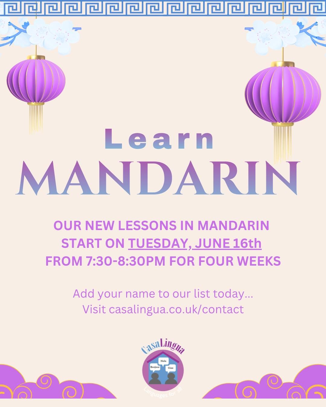 Speaking Mandarin Chinese can really help you increase your career options, according to a study by the World Bank. And another reckons it&rsquo;s one of the sexiest languages to learn!

From June16th, we&rsquo;re hosting our first lessons in Mandari
