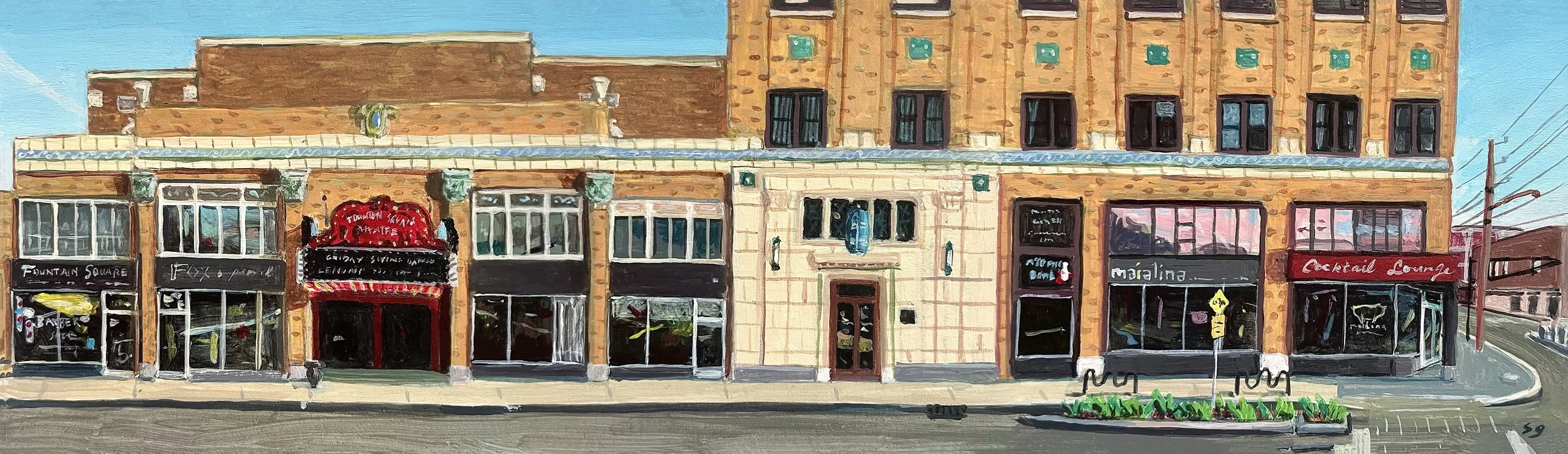 Prospect St and Shelby St Limited Edition Print