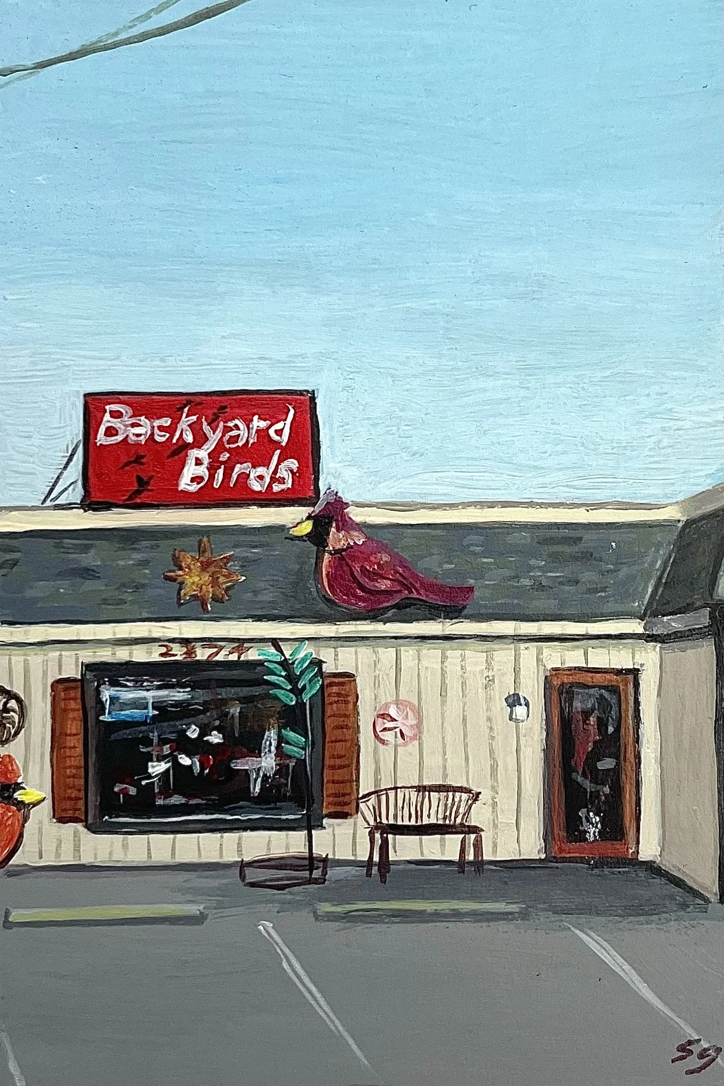 Backyard Birds Print