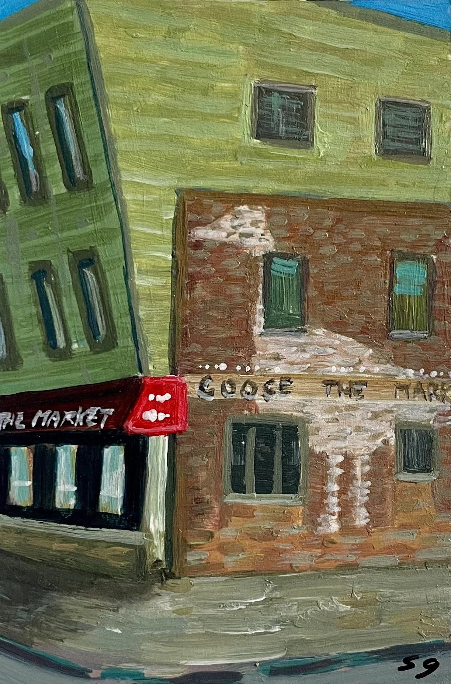 Goose The Market Print