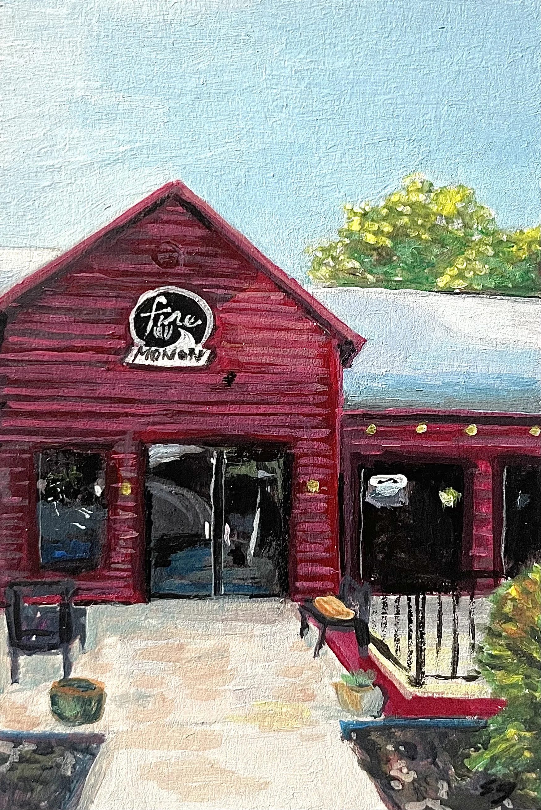 Fire by the Monon Print