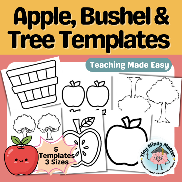 Apple, Bushel & Tree Templates .png