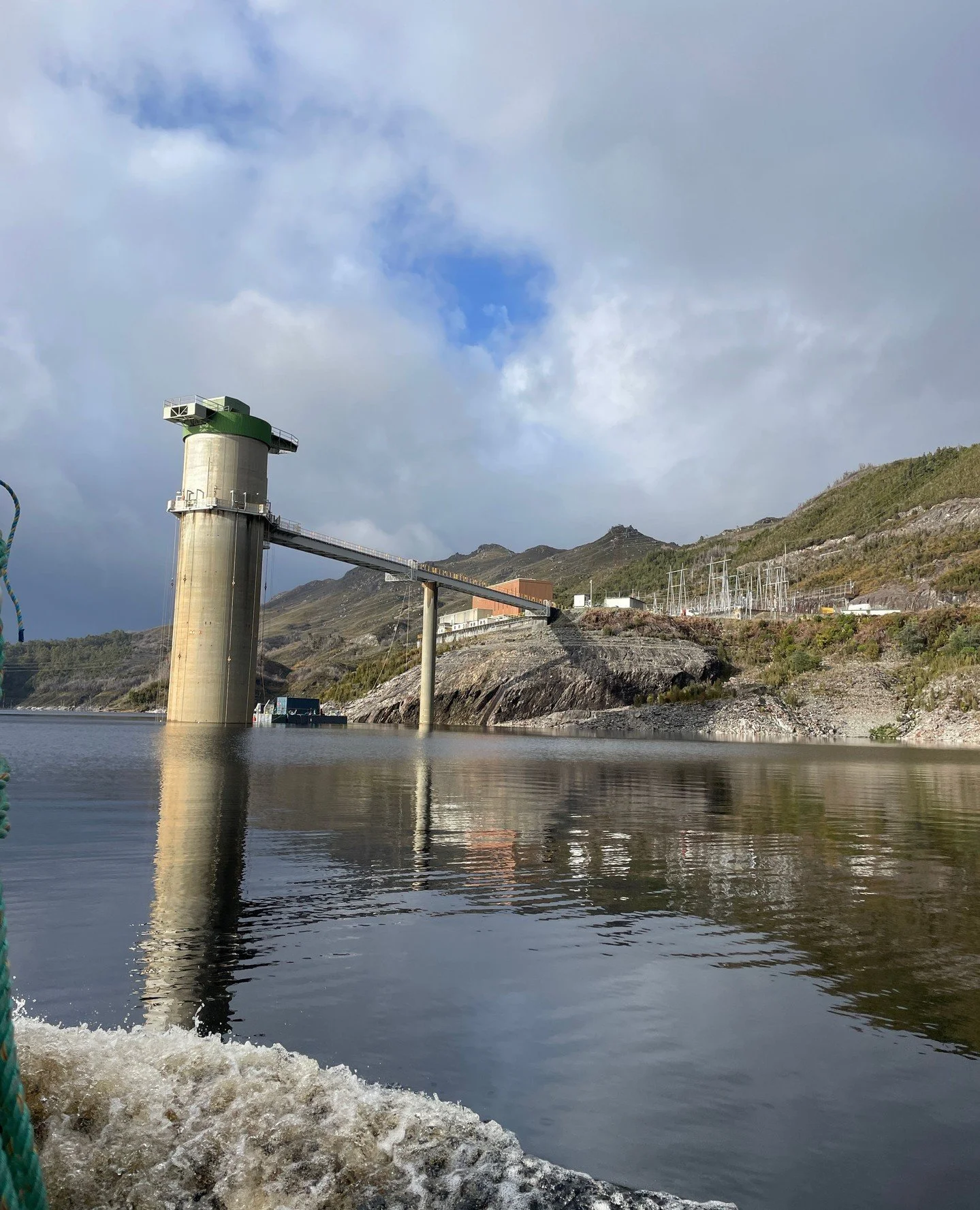 Onsite at the Strathgordon intake tower for @hydrotasmania - Such a beautiful and rugged corner of the world.