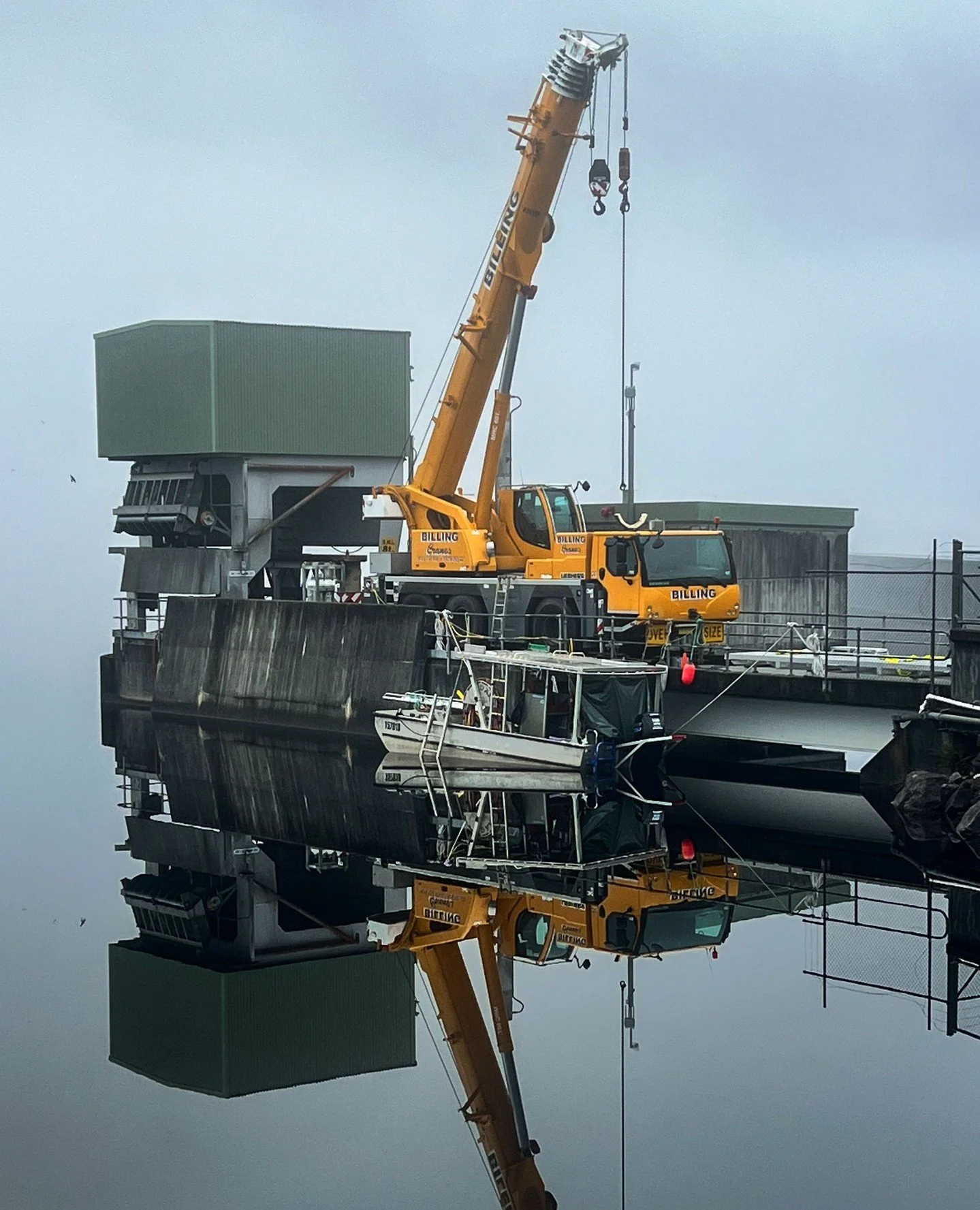 Could see a pin drop out here this morning.