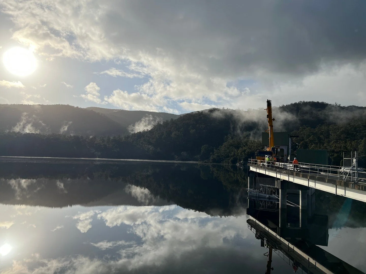 Intake screen replacements heading into the weekend up on the West Coast.