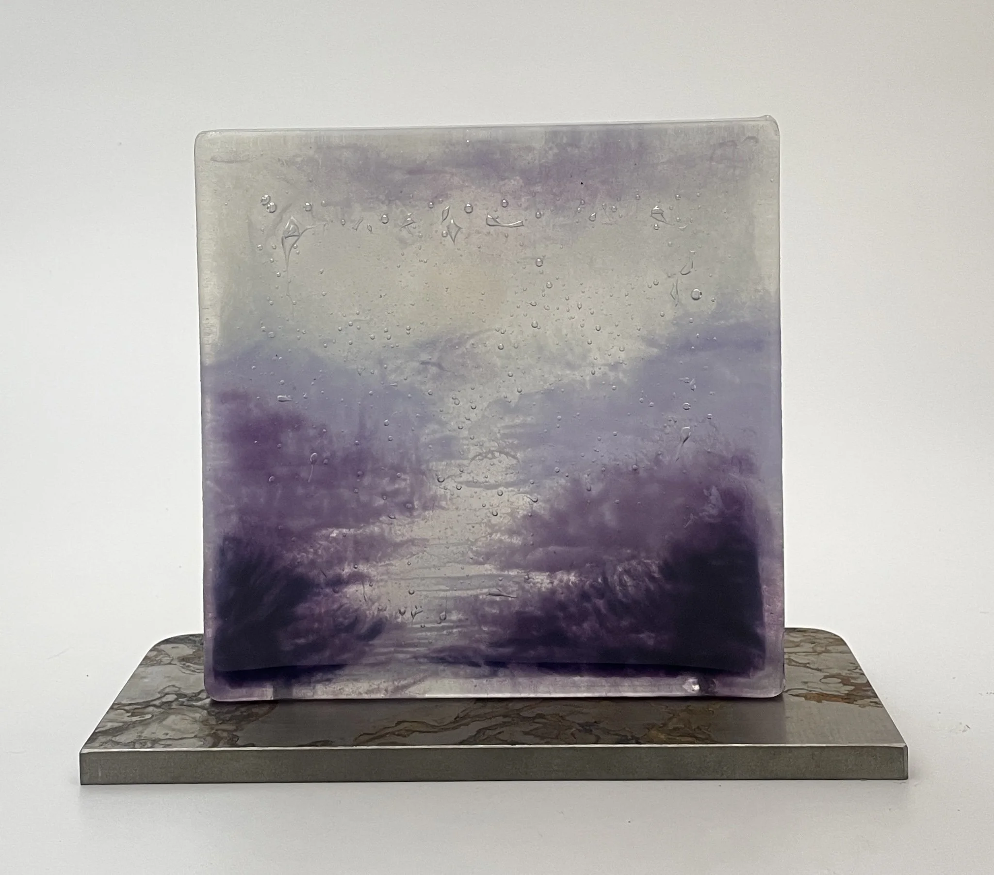 Finding The Way  |  Fused Glass  |  6” x 6” x .75”  |  2024