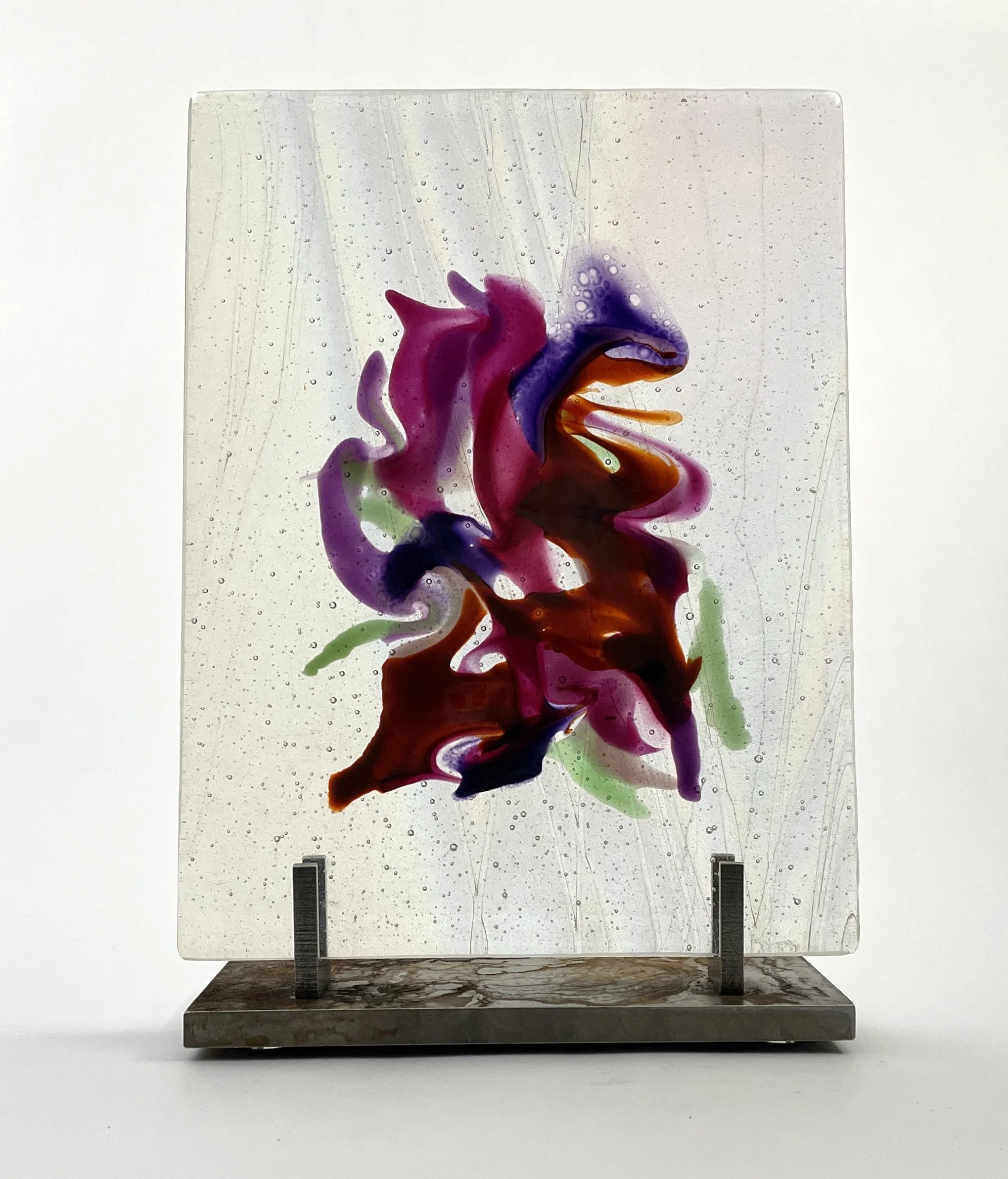 Awakening  |  Fused Glass  |  9" × 7" × .5"  |  2025