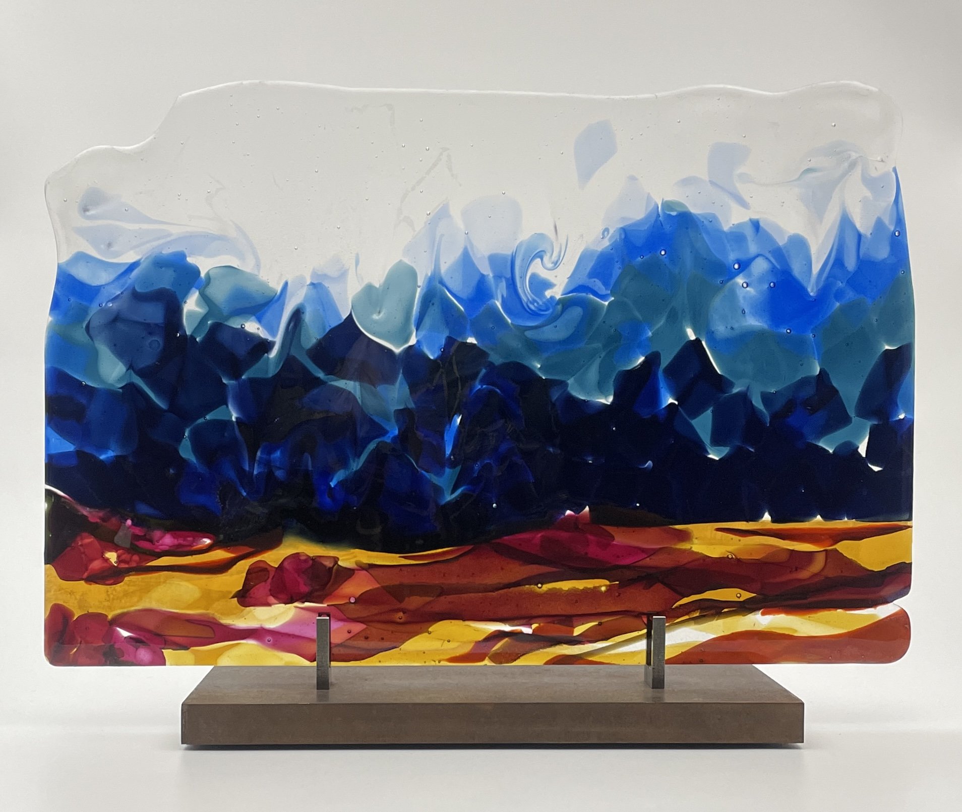 There You Are   |  Fused Glass  |  11.5" × 17" × .312"  |  2025