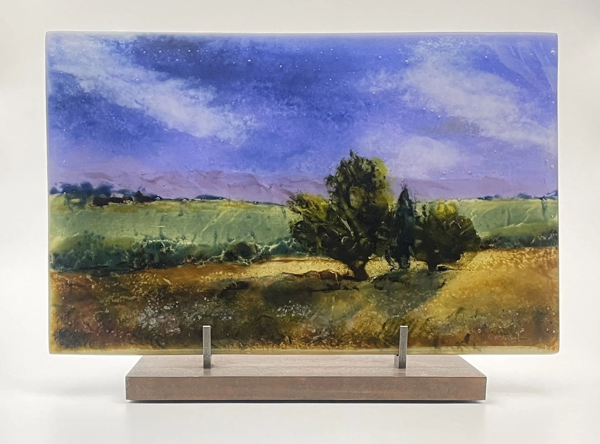 Drifting Along  |  Fused Glass  |  16” x 10” x .75”  |  2014