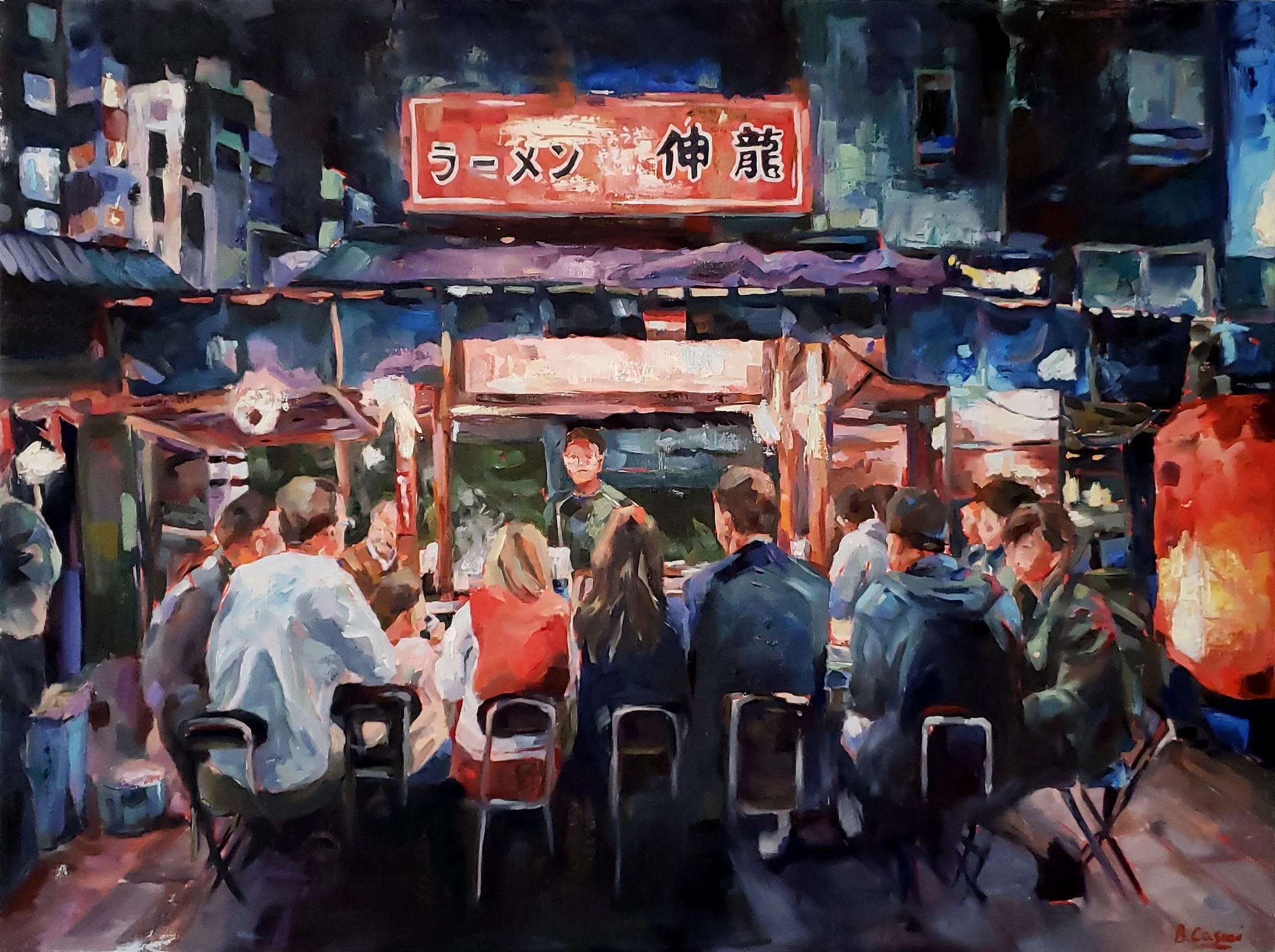 A Gathering of Strangers
Oil on Canvas
2019