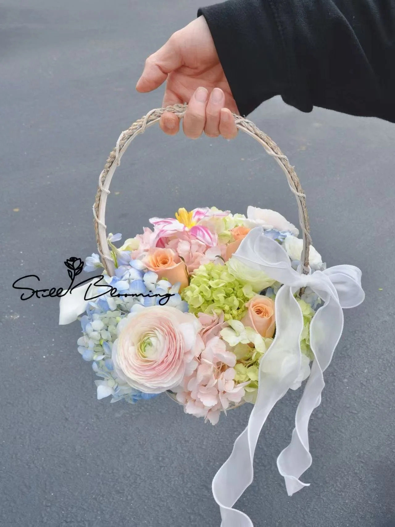 Hydrangea Hug Basket