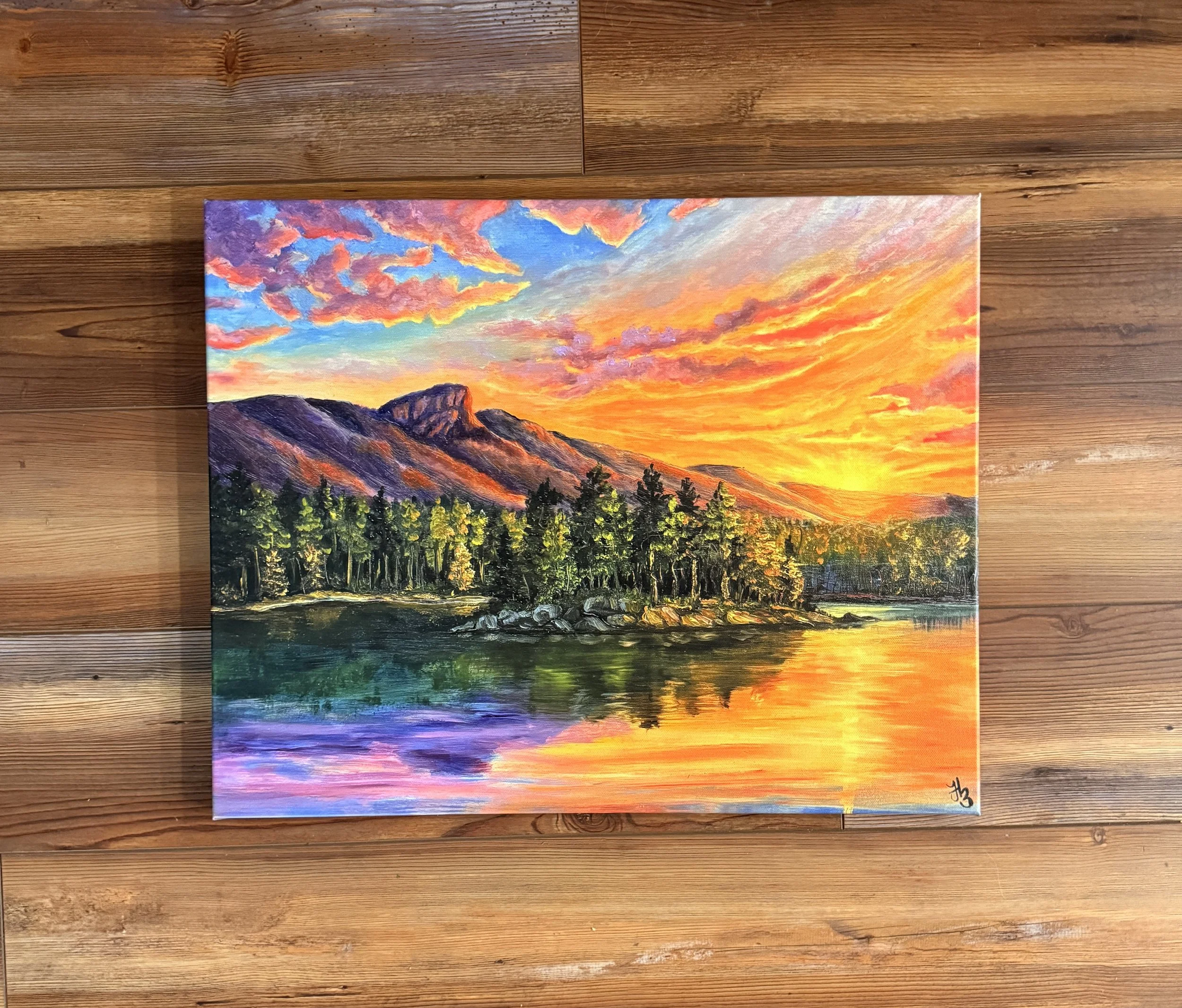 Last Light on Lake James 16 x 20 Print