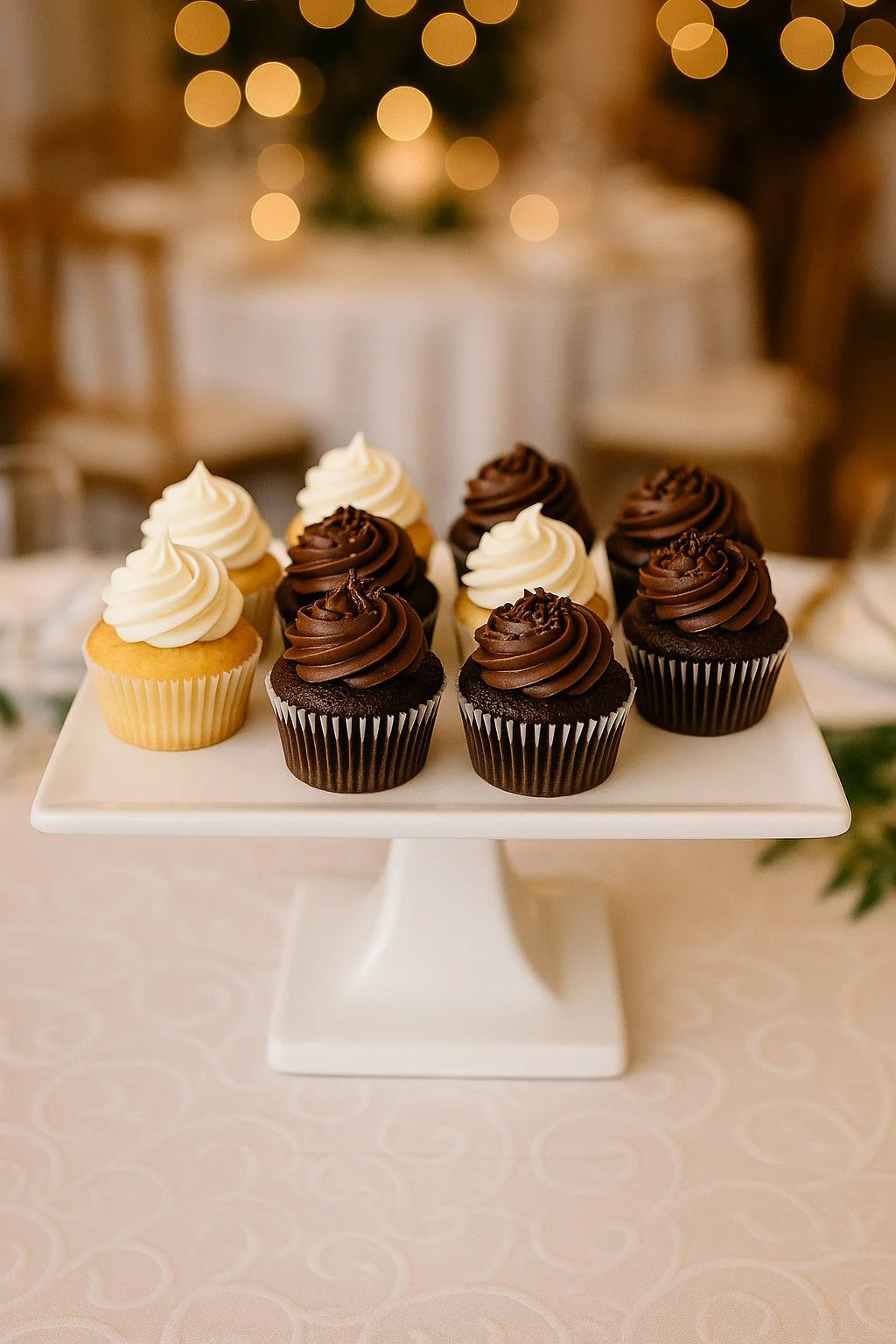 White Ceramic Cake Stand